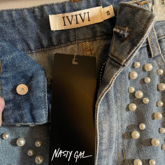 Nasty Gal Mama’s pearl jeans - Picture 8 of 9